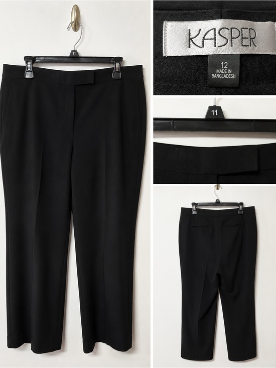 Kasper Pants - Kasper Black Tailored Dress Pants